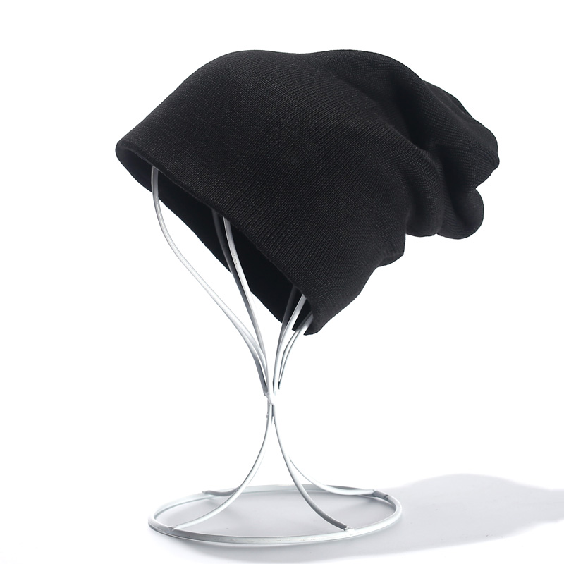 包头帽男式毛线帽女款滑雪帽子男士针织帽秋冬季加厚保暖女月子帽