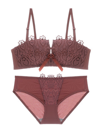 性感无钢圈文胸套装薄款neiyi